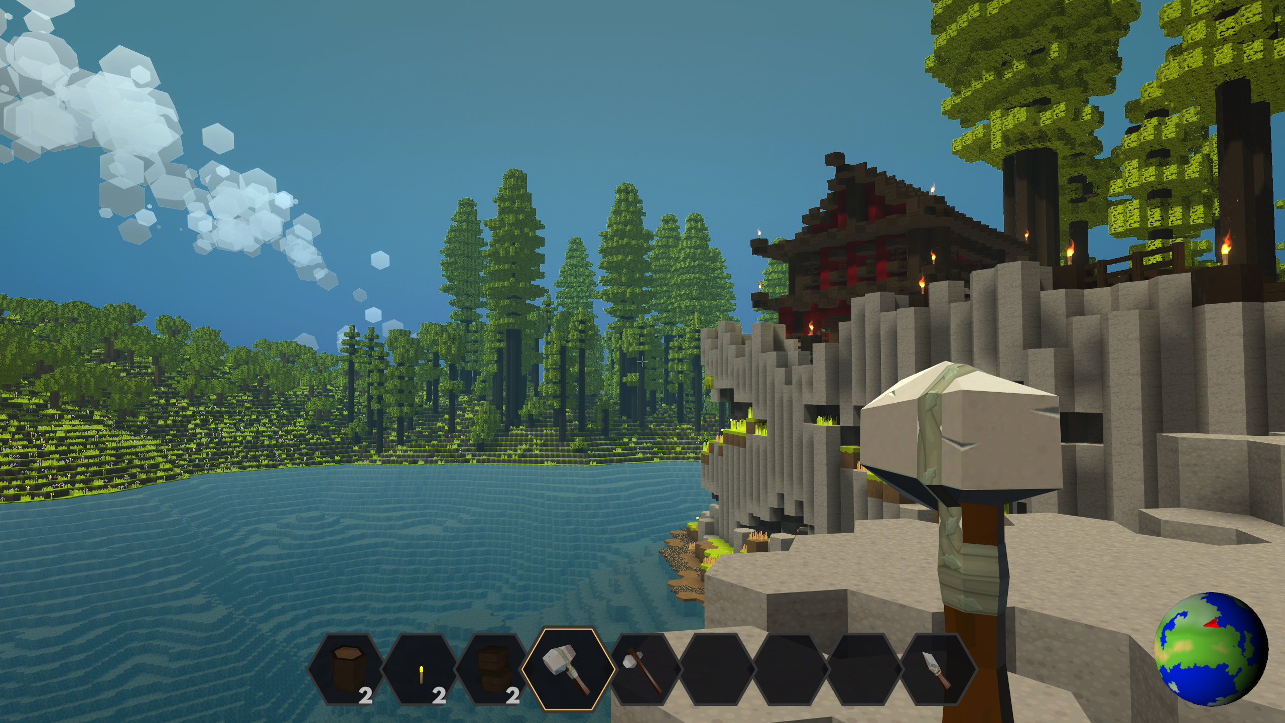 An image of PlanetSmith. title: Temple, description: Small temple on the edge of a cliff